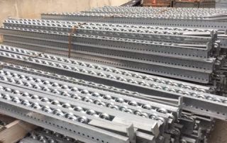 96L Used Pallet Flow Rollers with Skate Wheels Galvanized - Used Racking
