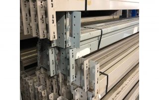 Racking Beam RR Used Rolled-In Step, BASE BEAM Grey - Used Racking Com