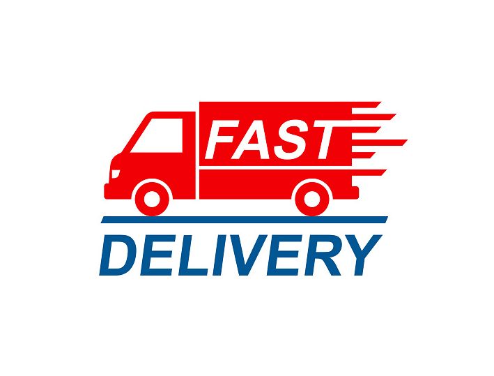 Fast shipping delivery truck, shipping service – stock vector