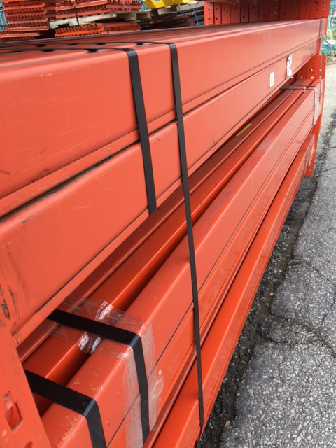 Racking Beam REDIRACK Used 96L x 3.5H x 1.5W, Orange – Used Racking