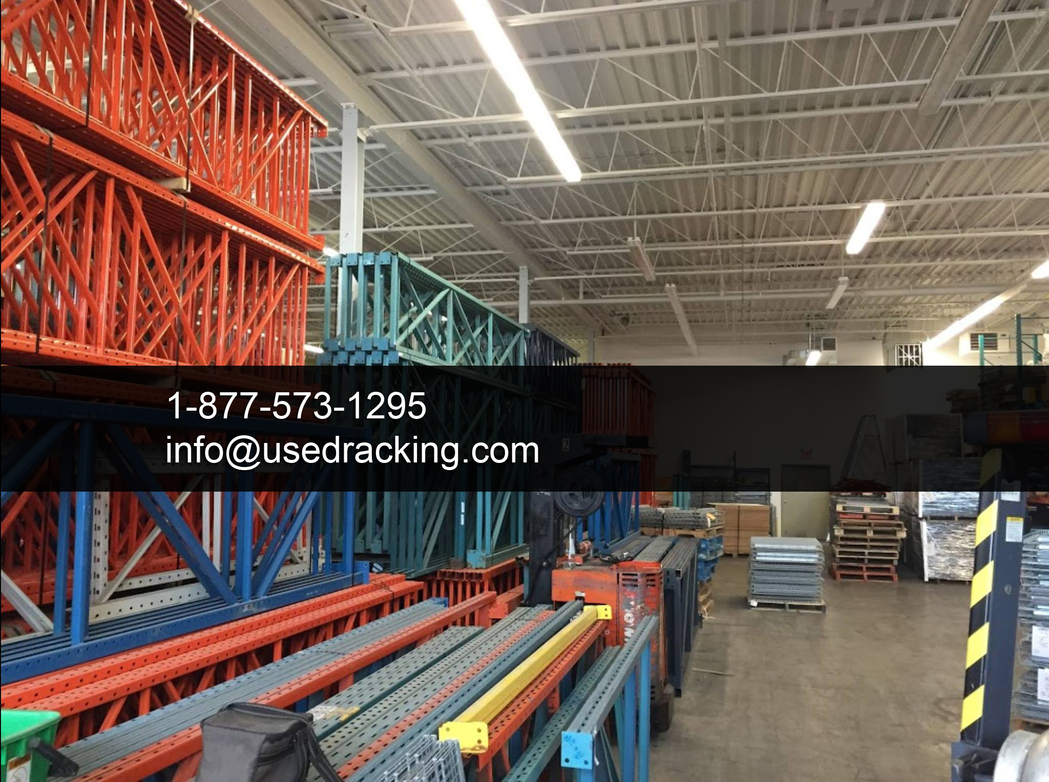 Discover a huge inventory of used pallet racking in stock